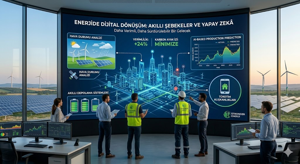 Stronger Enerji LTD. ŞTİ. - Enerjide Dijital Dönüşüm: Akıllı Şebekeler ve Yapay Zekâ Geleceği Nasıl Şekillendiriyor?